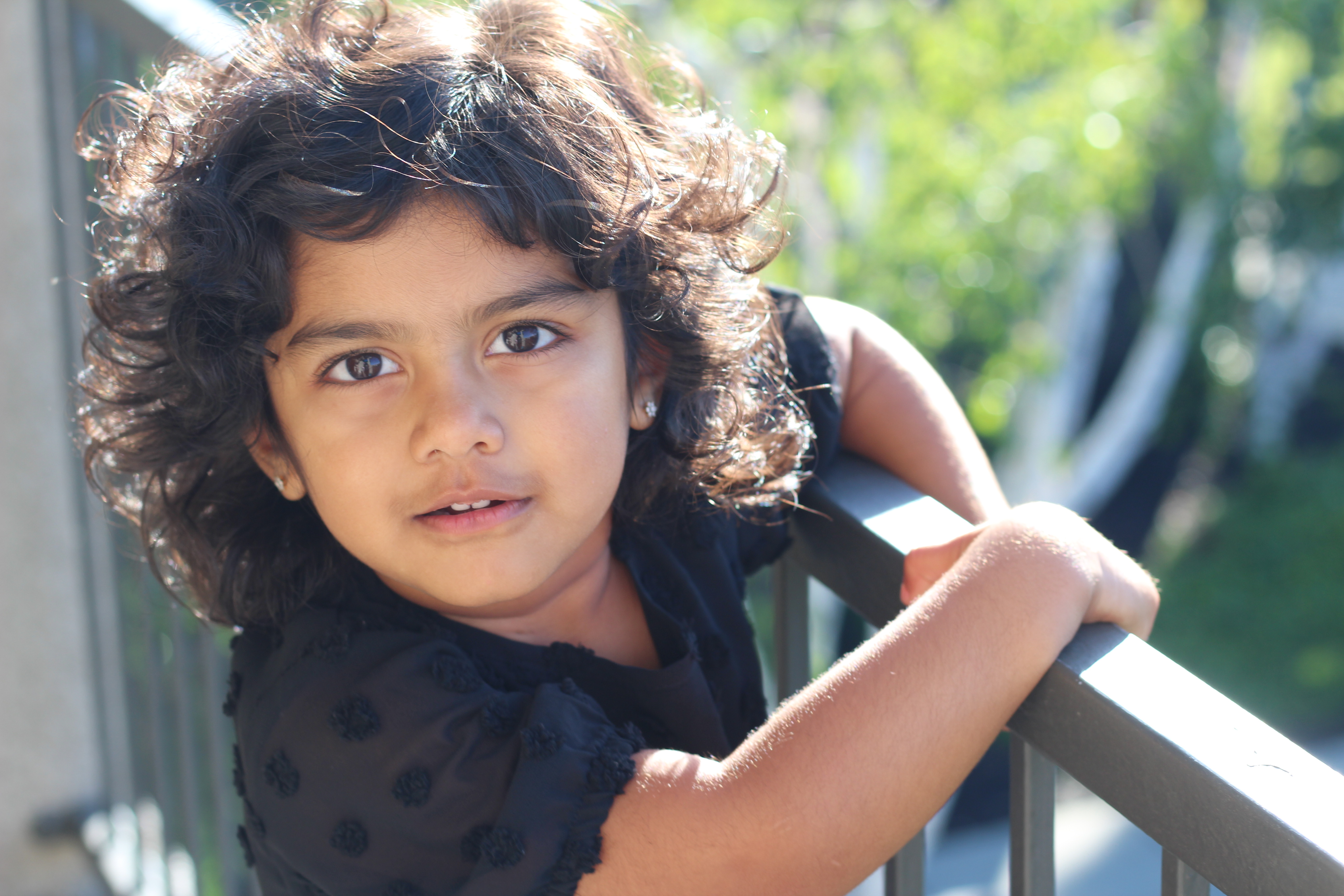 A child at Lotus Montessori